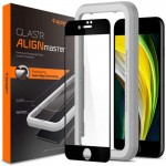 Spigen SGP Γυαλί προστασίας AlignMaster FC SLIM για iPhone 7,8, SE 2020 - ΜΑΥΡΟ - AGL01294